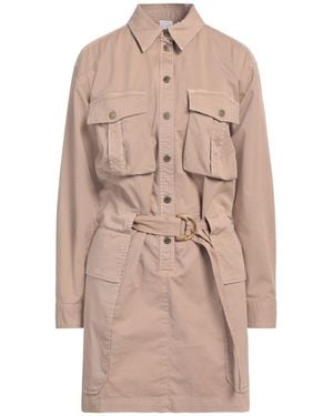 Pinko Mini Dress Cotton, Elastane - Natural