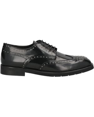 Veni Shoes Lace-Up Shoes Leather - Black