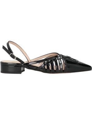 Anna F. Ballet Flats Leather - Black