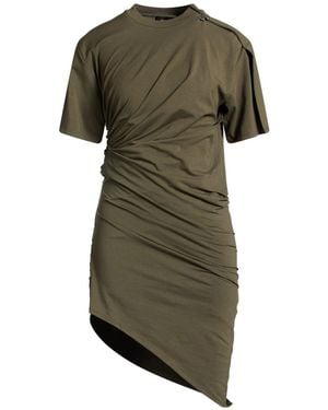 Mugler Military Mini Dress Cotton, Elastane - Green