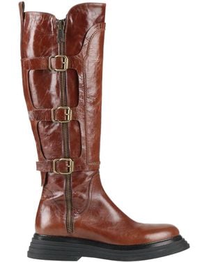 Laura Bellariva Boot Leather - Brown