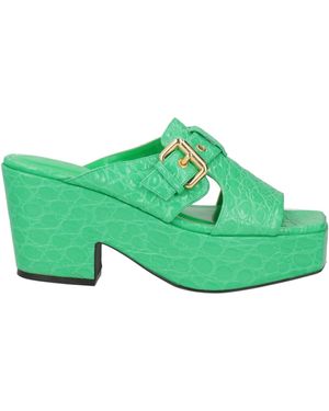 BY FAR Sandals Leather - Green