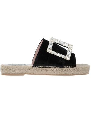 Roger Vivier Espadrilles Textile Fibres - Black