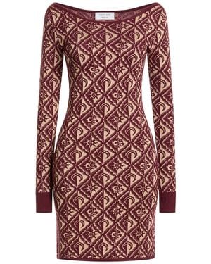 Marine Serre Mini Dresses - Red