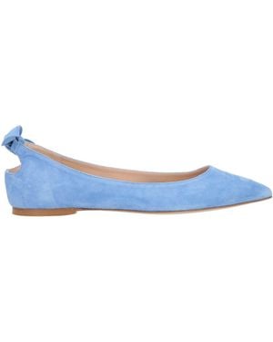 Status Azure Ballet Flats Leather - Blue