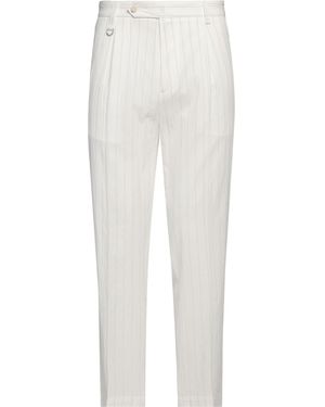 Paolo Pecora Pants Cotton, Elastane - White