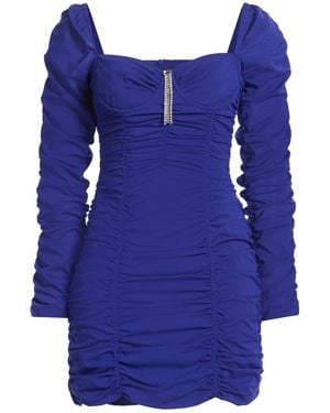 SIMONA CORSELLINI Party Edition Mini Dress Polyester, Elastane - Blue