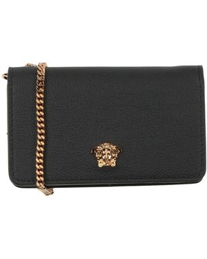 Versace Crossbody Wallet Calfskin - Black