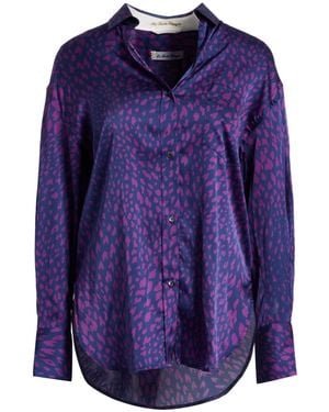Le Sarte Pettegole Shirt Silk, Elastane - Purple