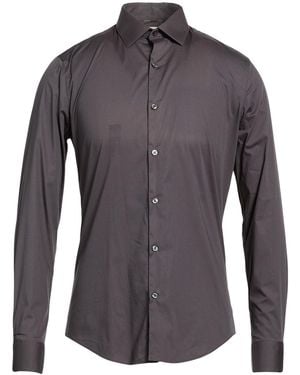 Calvin Klein Charcoal Shirt Cotton, Elastane - Gray