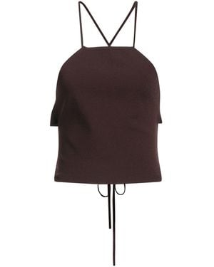 Roberto Collina Top Viscose, Polyester - Brown