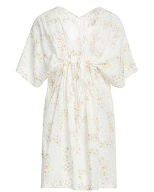 American Vintage Mini Dress Polyester, Cotton - White
