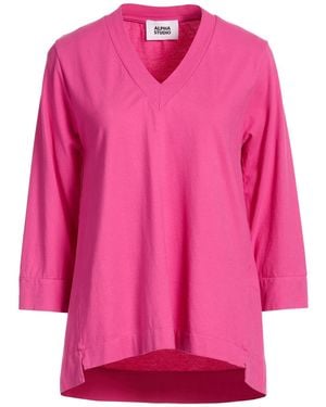 Alpha Studio T-Shirt Cotton, Elastane - Pink