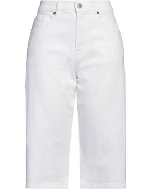 P.A.R.O.S.H. P.A.R.O..H. Denim Shorts Cotton, Elastane - White
