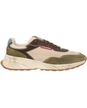 DSquared² Military Trainers Leather, Textile Fibres - Multicolour