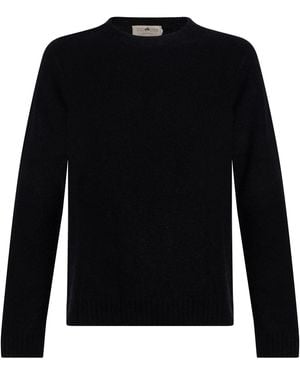 Irish Crone Jumper Virgin Wool, Cotton, Polyamide - Black