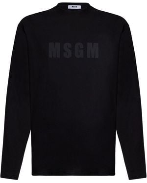 MSGM T-Shirt Cotton - Blue