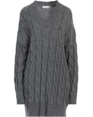 Haveone Mini Dress Acrylic, Wool, Viscose, Alpaca Wool - Gray