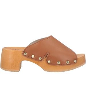 Scholl Mules & Clogs Leather - Brown