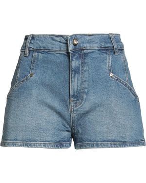 Pinko Denim Denim Shorts Cotton, Elastane - Blue