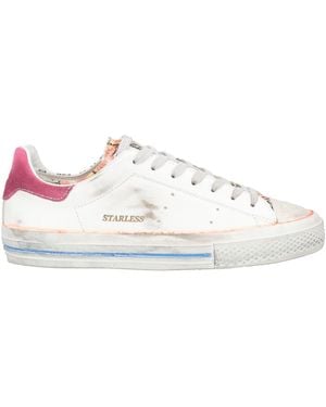 HIDNANDER Sneakers Leather, Textile Fibers - White