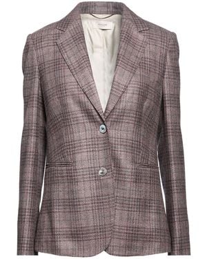 Agnona Plum Blazer Wool, Silk - Purple