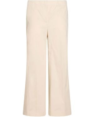 Semicouture Cream Trousers Cotton - Natural