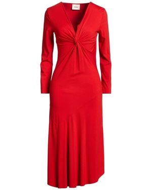Dixie Midi Dress Viscose, Polyamide, Elastane - Red