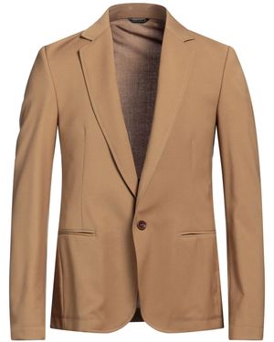 Daniele Alessandrini Sand Blazer Polyester, Viscose, Elastane - Brown