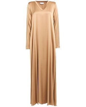 Daniele Fiesoli Maxi Dress Viscose, Elastane - Natural