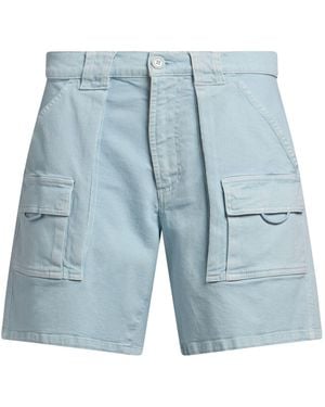 Moschino Light Denim Shorts Cotton, Elastane - Blue