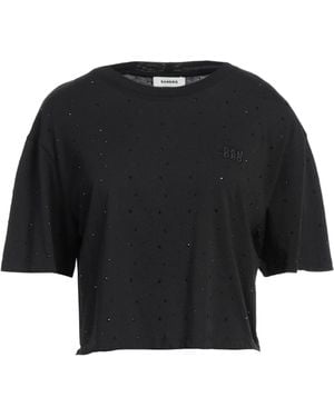 Sandro T-Shirt Cotton, Glass - Black