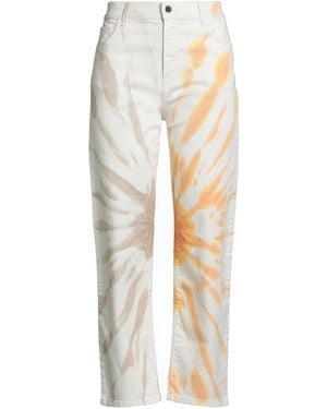 Beatrice B. Cream Jeans Cotton, Elastane - White