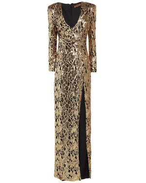 SILENCE LIMITED Maxi Dress Polyester, Elastane - Natural