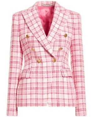 Tagliatore 0205 Blazer Polyester, Linen - Pink