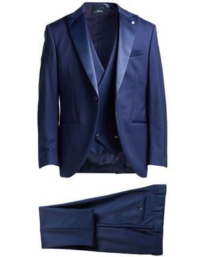 Brando Suit Virgin Wool, Elastane - Blue