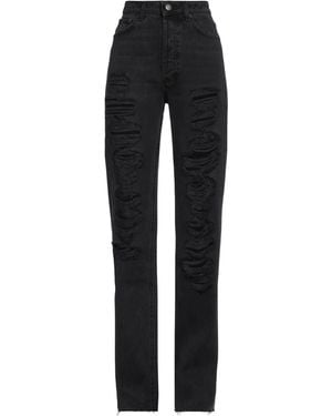 ViCOLO Distressed Flared Jeans - Black