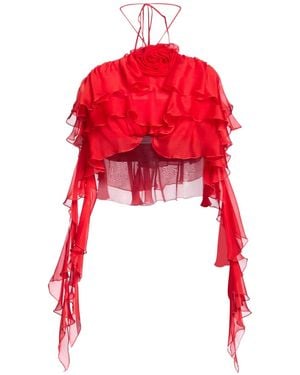 Blumarine Top Silk - Red