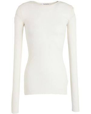 Jil Sander Ivory Jumper Silk - White