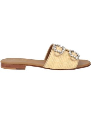 Edhen Milano Sandals Textile Fibers - Natural