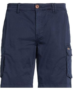 Blend Shorts & Bermuda Shorts Cotton, Elastane - Blue