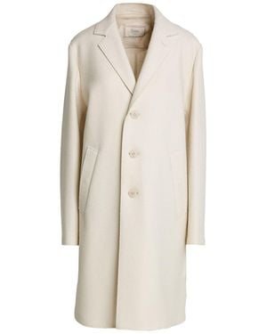 Herno Ivory Coat Virgin Wool - White