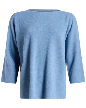 Le Tricot Perugia Sweater Virgin Wool, Viscose, Silk, Cashmere, Polyester - Blue