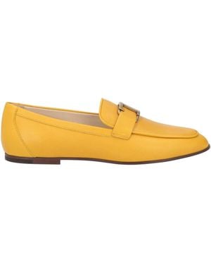 Tod's Marigold Loafers Leather - Yellow