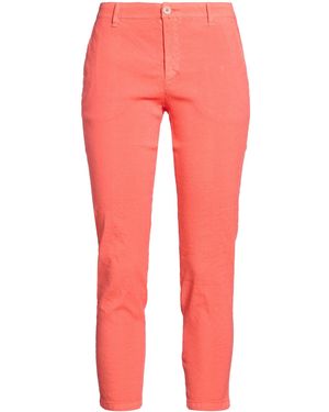 120% Lino Trousers Linen, Cotton, Elastane - Red