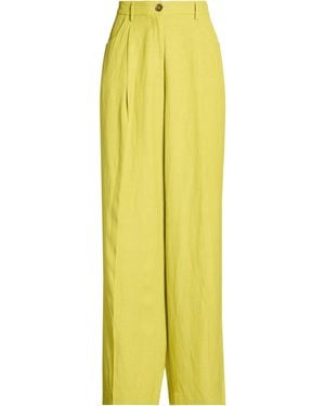 PT Torino Trousers Viscose, Linen - Yellow