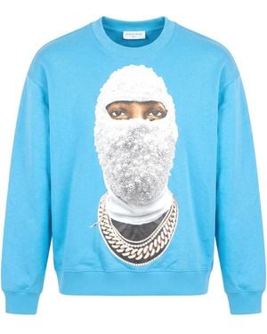 ih nom uh nit Sweatshirt Cotton - Blue