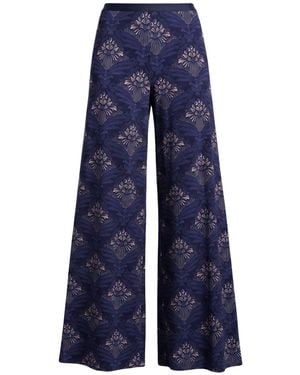 Siyu Trousers Viscose, Elastane - Blue