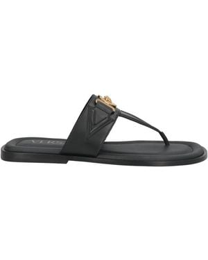Versace Thong Sandal - Black