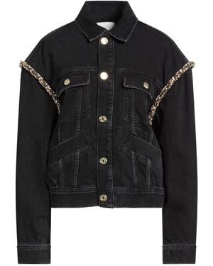 Sandro Denim Outerwear Cotton, Acrylic, Steel, Glass, Polyester - Black